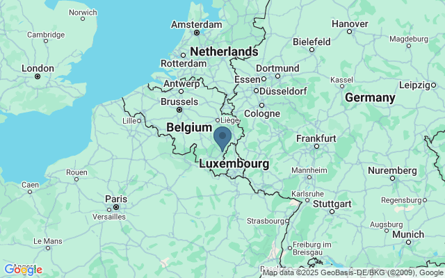 Kaart met locatie Bastogne Historical Center